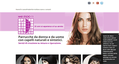Desktop Screenshot of hairstudio11parrucche.it